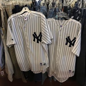 2 Vintage New York Yankees pinstripe jerseys